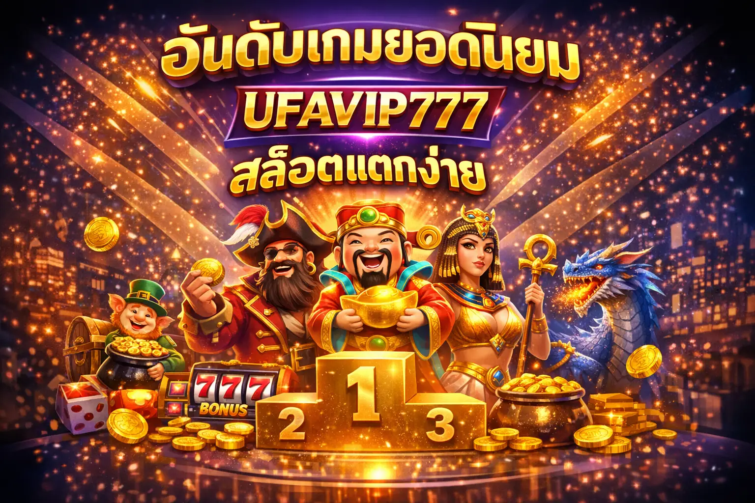 อันดับเกมยอดนิยม ufavip777 สล็อตแตกง่าย