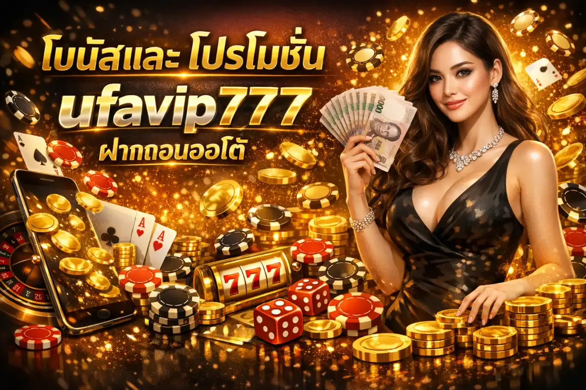 โบนัสและโปรโมชั่น ufavip777 ฝากถอนออโต้